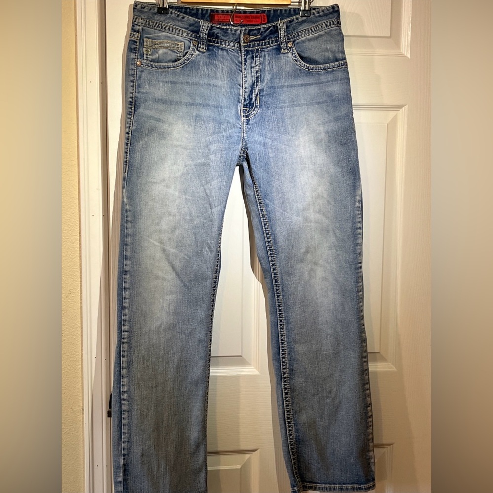 Men's 33x32 Double Barrel Straight Relaxed Straight Leg Denim Jeans